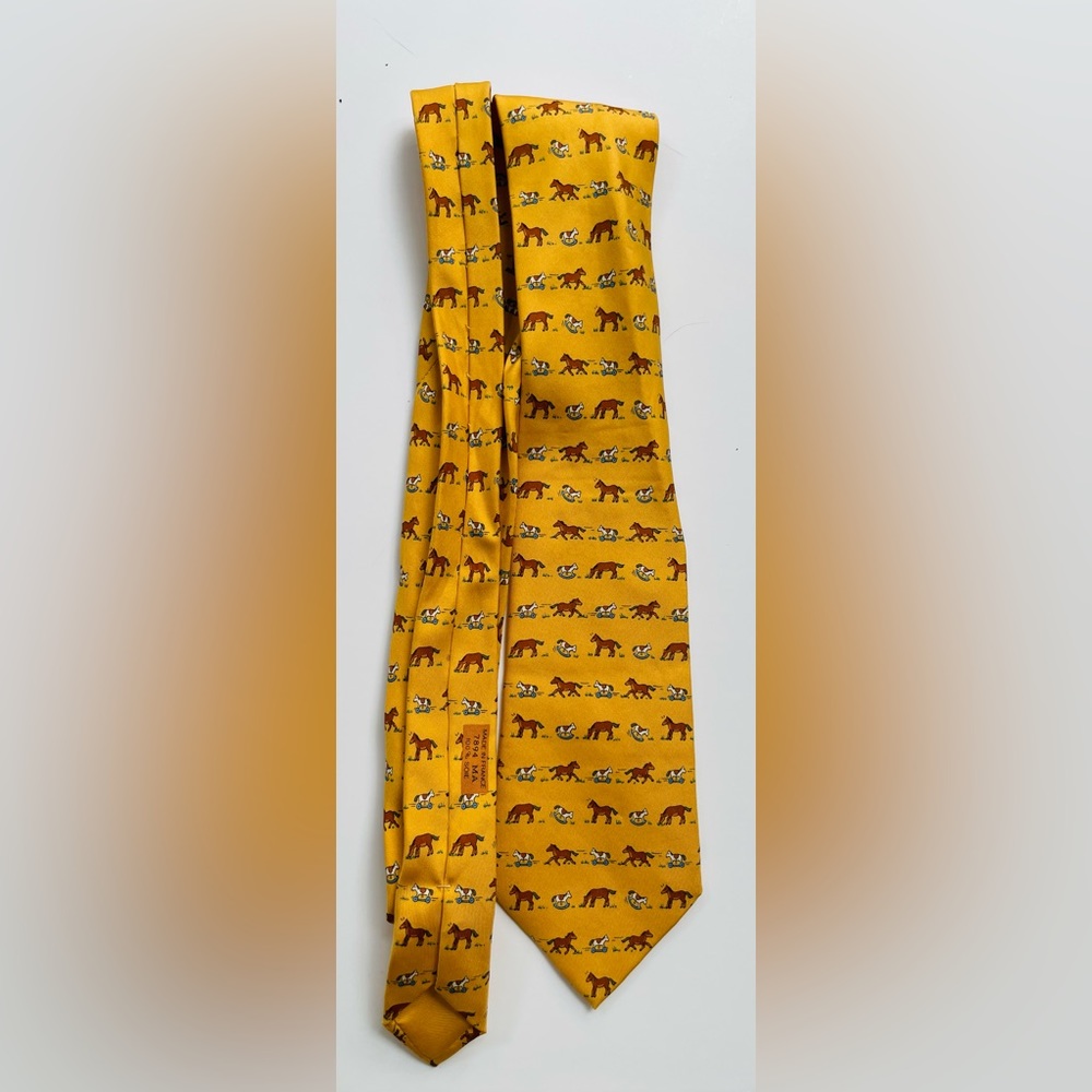 Salvatore Ferragamo silk tie